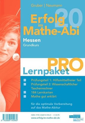 Erfolg im Mathe-Abi 2020 Hessen Lernpaket 'Pro' Grundkurs, 3 Teile