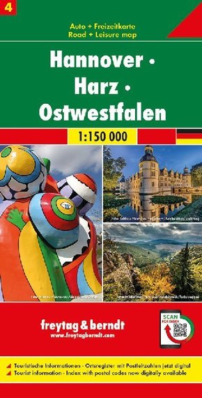 Hannover - Harz - Ostwestfalen, Autokarte 1:150.000, Blatt 4