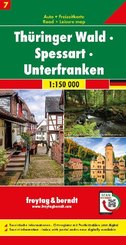 Thüringer Wald - Spessart - Unterfranken, Autokarte 1:150.000, Blatt 7
