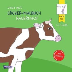 Vicky Bo's Sticker-Malbuch Bauernhof