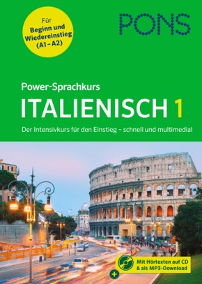 PONS Power-Sprachkurs Italienisch 1, m. Audio-CD u. Online-Tests