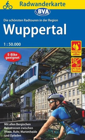 Radwanderkarte BVA Die schönsten Radtouren in der Region Wuppertal