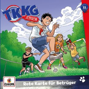TKKG Junior - Rote Karte für Betrüger, 1 Audio-CD - Tl.11