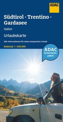 ADAC Urlaubskarte I Südtirol, Trentino, Gardasee 1:200 000