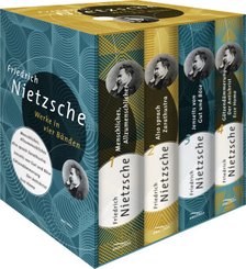 Friedrich Nietzsche, Werke in vier Bänden (4 Bücher im Schuber)