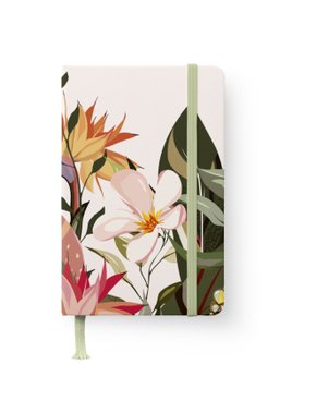 Floral GreenLine Journal - Punktraster und blanko