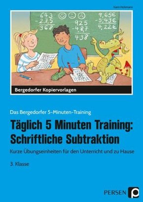 Täglich 5 Minuten Training: Schriftliche Subtraktion - 3. Klasse