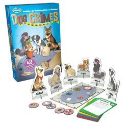 ThinkFun - 76413 - Dog Crimes - Kombiniere die Hinweise und finde den Übeltäter! Deduktionsspiel für Fellnasenfreunde