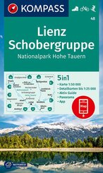 KOMPASS Wanderkarte 48 Lienz, Schobergruppe, Nationalpark Hohe Tauern 1:50.000