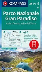 KOMPASS Wanderkarte 86 Parco Nazionale Gran Paradiso, Valle d'Aosta, Valle dell'Orco