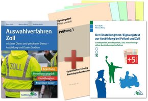 Auswahlverfahren Zoll / Der Einstellungstest/Eignungstest zur Ausbildung bei Polizei und Zoll, Set