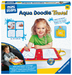 Ravensburger ministeps 4179 Aqua Doodle Travel - Erstes Malen für unterwegs - Fleckenfreier Malspaß mit Wasser