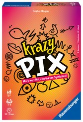 Ravensburger 26836 - Krazy Pix - Gesellschaftsspiel für die ganze Familie, Spiel für Erwachsene und Kinder ab 10 Jahren,