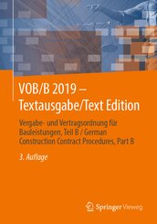VOB/B 2019 - Textausgabe/Text Edition