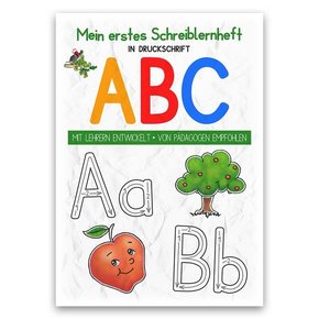 Mein buntes Kinder-ABC Druckschrift Schreiblernheft DIN A5