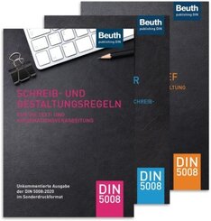 DIN 5008 - Das Praxispaket, 3 Bde.