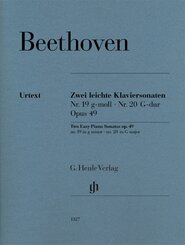 Ludwig van Beethoven - Zwei leichte Klaviersonaten Nr. 19 und Nr. 20 g-moll und G-dur op. 49 Nr. 1 und Nr. 2