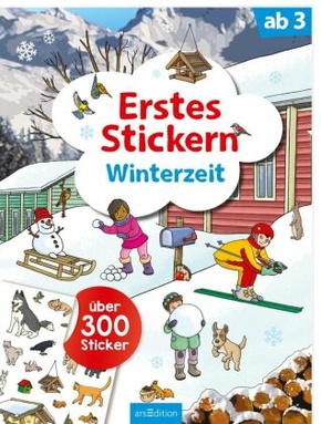 Erstes Stickern - Winterzeit