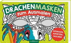 Drachen-Masken zum Ausmalen