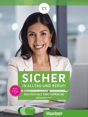 Sicher in Alltag und Beruf! C1, m. 1 Audio-CD, m. 1 Audio-CD, m. 1 DVD, 2 Audio-CDs zum Kursbuch, 2 Audio-CDs zum Arbeitsbuch und 1 DVD zum Kursbuch.Deutsch als Zweitsprache / Medienpaket