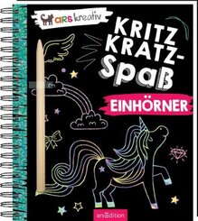 Kritzkratz-Spaß Einhörner, m. Stift