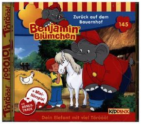 Benjamin Blümchen - Zurück auf dem Bauernhof, 1 Audio-CD