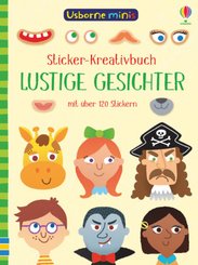 Sticker-Kreativbuch: Lustige Gesichter