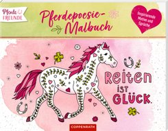 Pferdefreunde: Pferdepoesie-Malbuch