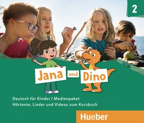Jana und Dino 2, m. 1 Audio-CD, m. 1 DVD, 2 Audio-CDs und 1 DVD zum Kursbuch - Bd.2