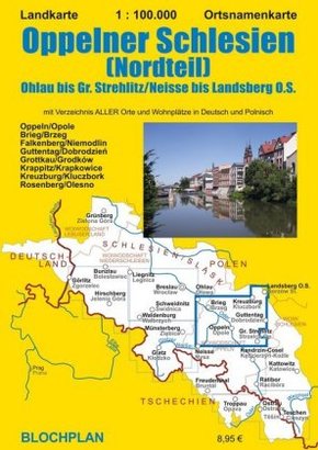 Landkarte Oppelner Schlesien (Nordteil)