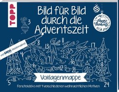 Vorlagenmappe Bild f&uuml;r Bild durch die Adventszeit, m. Kreul-Kreidemarker