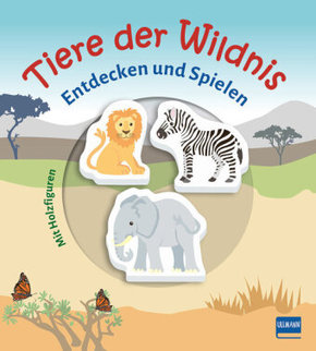 Tiere der Wildnis (Pappbilderbuch + 3 Holzfiguren)
