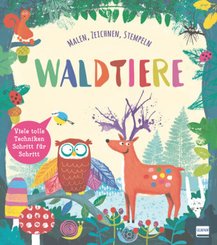 Waldtiere (Malbuch und Zeichenbuch für Kinder)