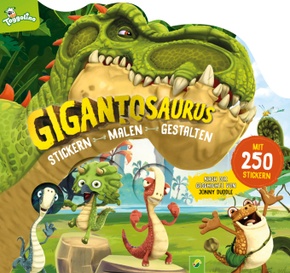 Gigantosaurus Stickern - Malen - Gestalten