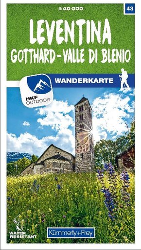 Kümmerly+Frey Karte Leventina Gotthard - Valle di Blenio