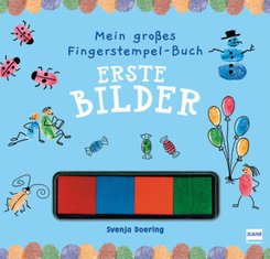 Mein großes Fingerstempel-Buch - Erste Bilder, m. Stempelkissen