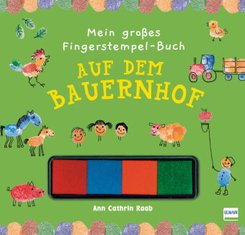 Mein großes Fingerstempel-Buch - Auf dem Bauernhof, m. Stempelkissen