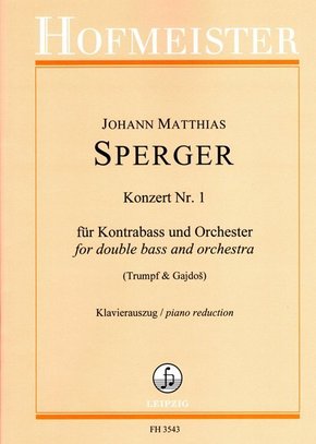 Konzert Nr. 1 für Kontrabass und Orchester / KlA