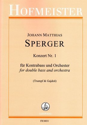 Konzert Nr. 1 für Kontrabass und Orchester / Partitur