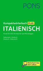 PONS Kompaktw&ouml;rterbuch Plus Italienisch, m.  Buch, m.  Online-Zugang