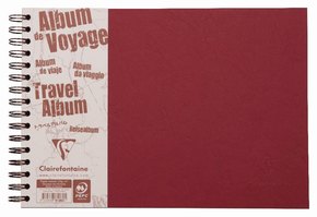 Reisealbum Age Bag A4 quer liniert und blanko 40 Blatt, Rot