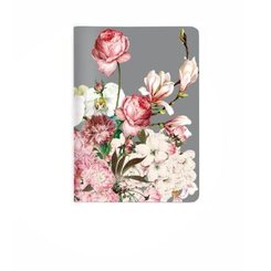 Heft A6 kariert, Bouquet rose
