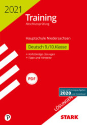 Training Abschlussprüfung Hauptschule 2021 - Deutsch Lösungen 9./10. Klasse - Niedersachsen