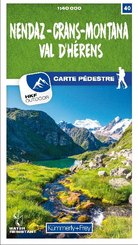Nendaz - Crans-Montana Val d'Hérens 40 Wanderkarte 1:40 000 matt laminiert
