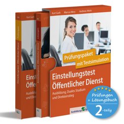 Einstellungstest Öffentlicher Dienst: Prüfungspaket mit Testsimulation, 2 Teile