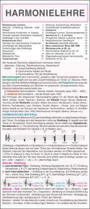 Leporello: Harmonielehre - Die komplette Theorie im Überblick