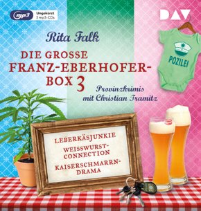 Die große Franz-Eberhofer-Box 3, 3 Audio-CD, 3 MP3