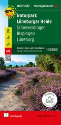 Naturpark Lüneburger Heide, Wander-, Rad- und Freizeitkarte 1:50.000, freytag & berndt, WKD 5082, mit Infoguide