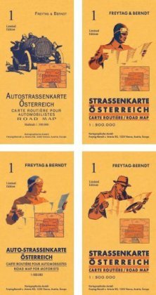 Österreich, Autokarte mit Retrocover 1:500.000