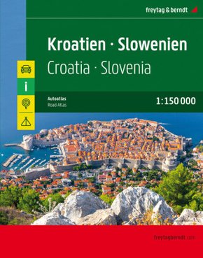 Kroatien - Slowenien, Autoatlas 1:150.000